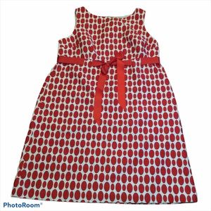 Dress Barn Woman Polka Dot Dress with Tie Size 22W